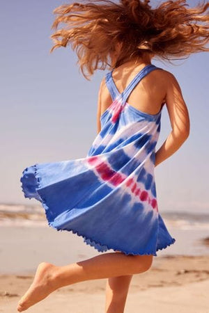 Summer Wave Trapeze Dress