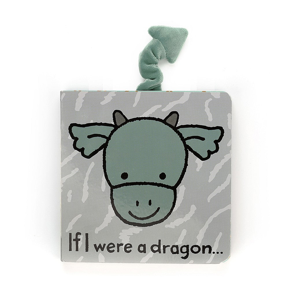 A sweet little board book, If I Were a Dragon, with a soft plush tail. A perfect baby gift paired with Drake Dragon or Bashful Dragon plush toy.