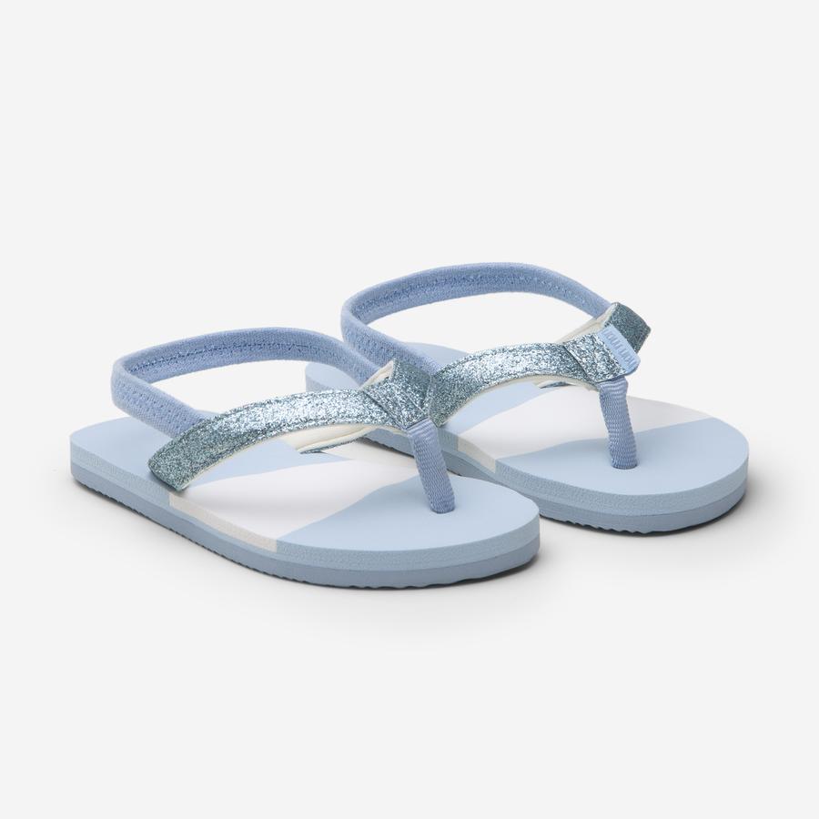 Meadows Asana Flip Flop | Light Blue Glitter
