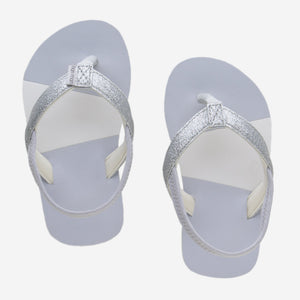 Meadows Asana Flip Flop | Silver Glitter