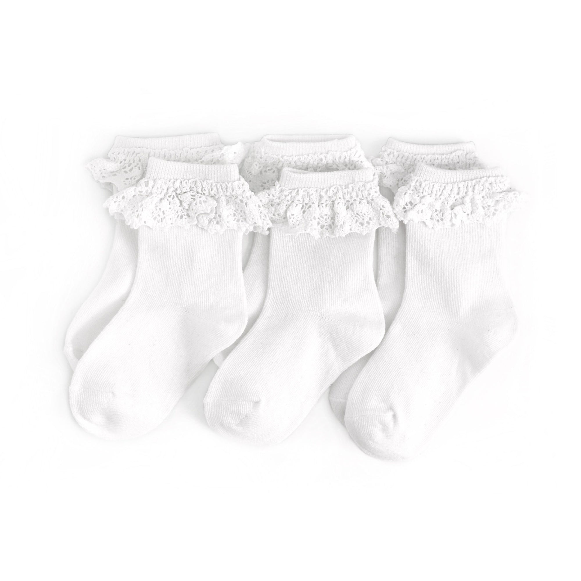 White Lace Midi Socks | 3-pack