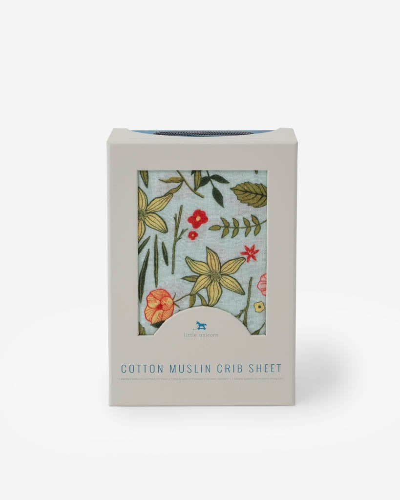 Cotton Muslin Crib Sheet | Primrose Patch