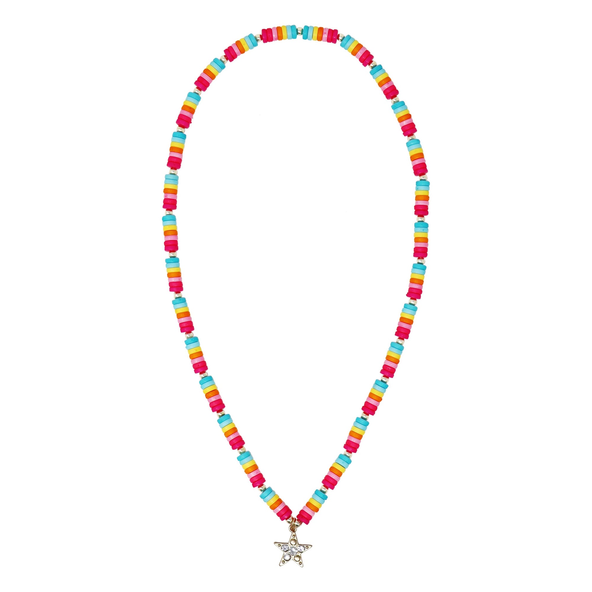 Rainbow Star Sparkle Stretch Necklace