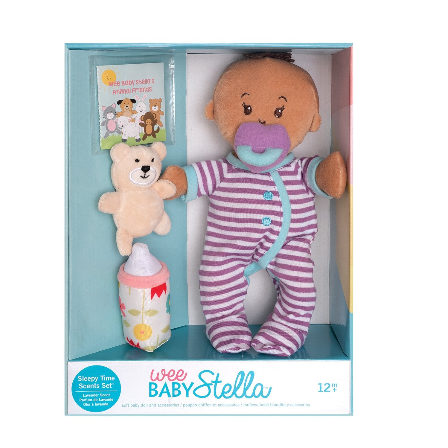 Wee Baby Stella Beige Soft Plush Baby Doll | Sleepy Time Scents Set