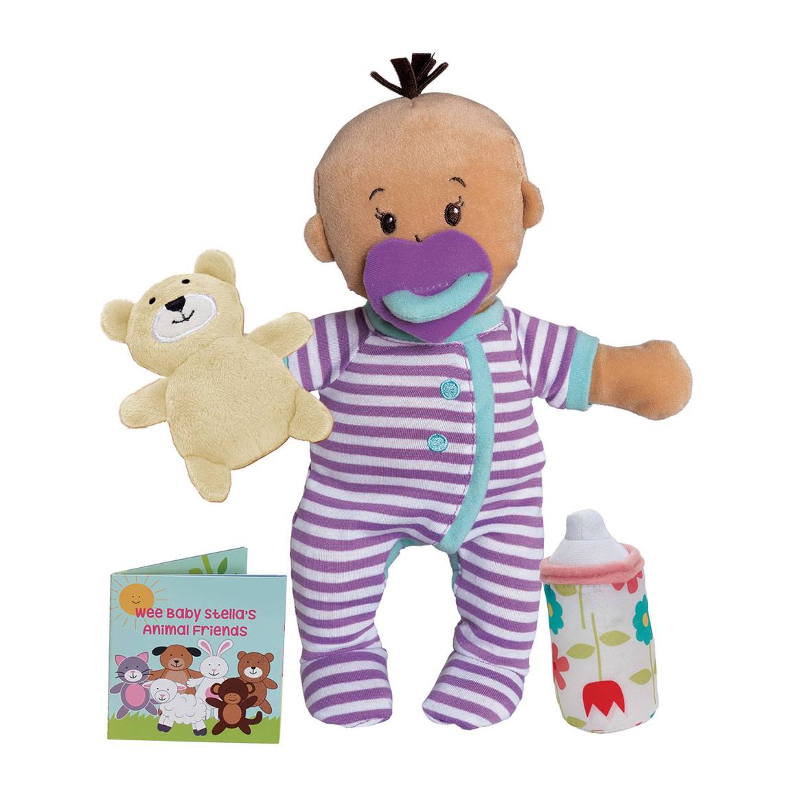Wee Baby Stella Beige Soft Plush Baby Doll | Sleepy Time Scents Set