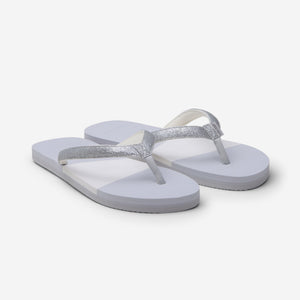 Meadows Asana Flip Flop | Silver Glitter