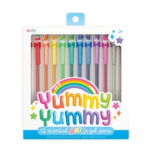 Yummy Yummy Scented Glitter Gel Pens | Set of 12