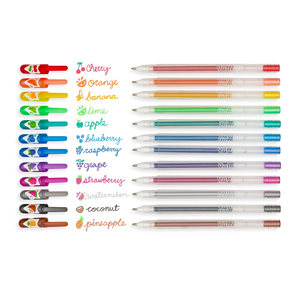 Yummy Yummy Scented Glitter Gel Pens | Set of 12