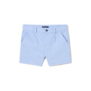 Baby Boys Linen Shorts | Light Blue
