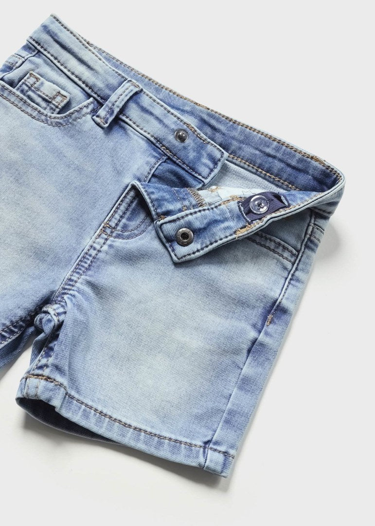 Baby Boys Soft Denim Jean Shorts | Medium Wash