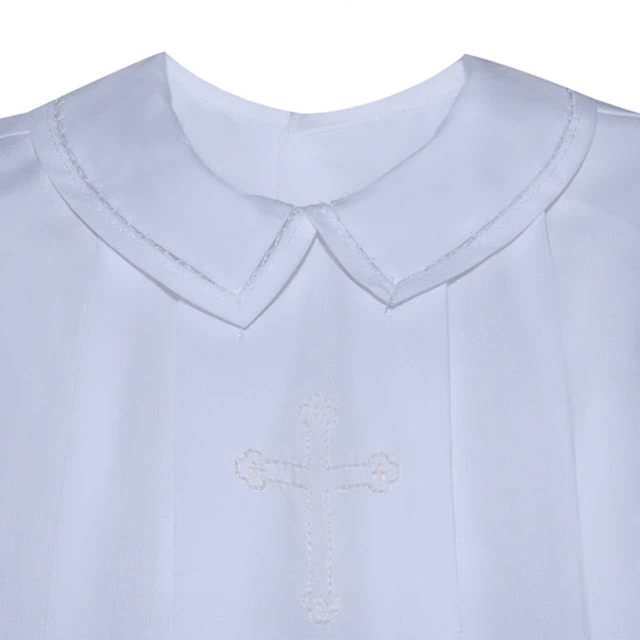 White Carson Cross Girl Baptism Gown