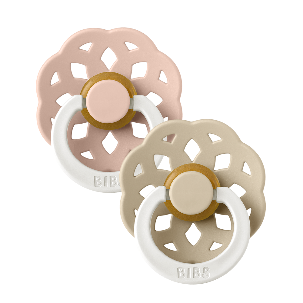 Boheme GLOW Natural Latex Pacifier 2 pack | Blush / Vanilla