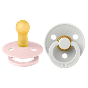 Colour Natural Rubber Latex Pacifier 2 pack | Haze / Blossom