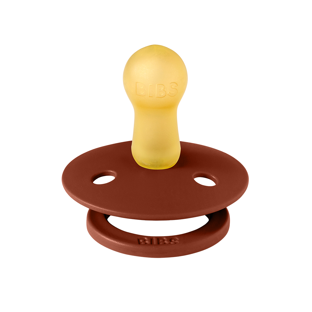 Colour Natural Latex Pacifier 2 pack | Rust / Rust