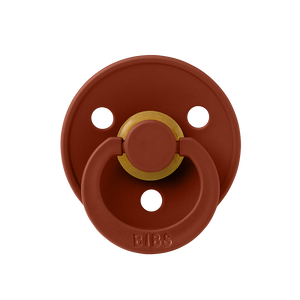Colour Natural Latex Pacifier 2 pack | Rust / Rust