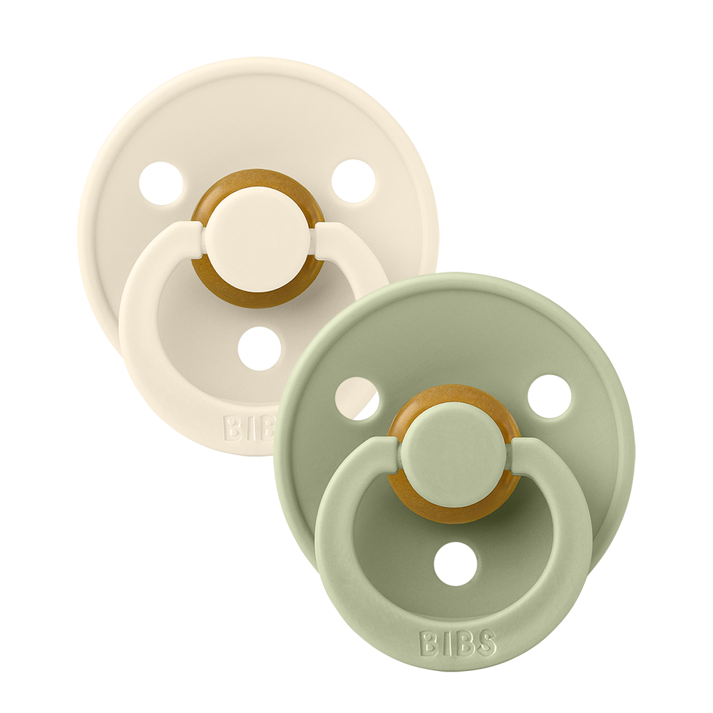 Original Colour Natural Latex Pacifier 2 pack | Ivory / Sage