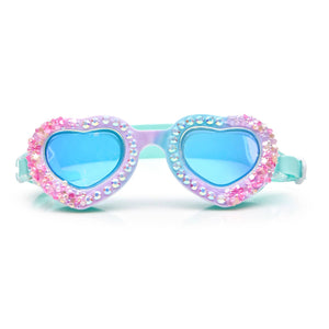 Bluetiful Seaquin Mermaid Heart Goggles Swim Goggles