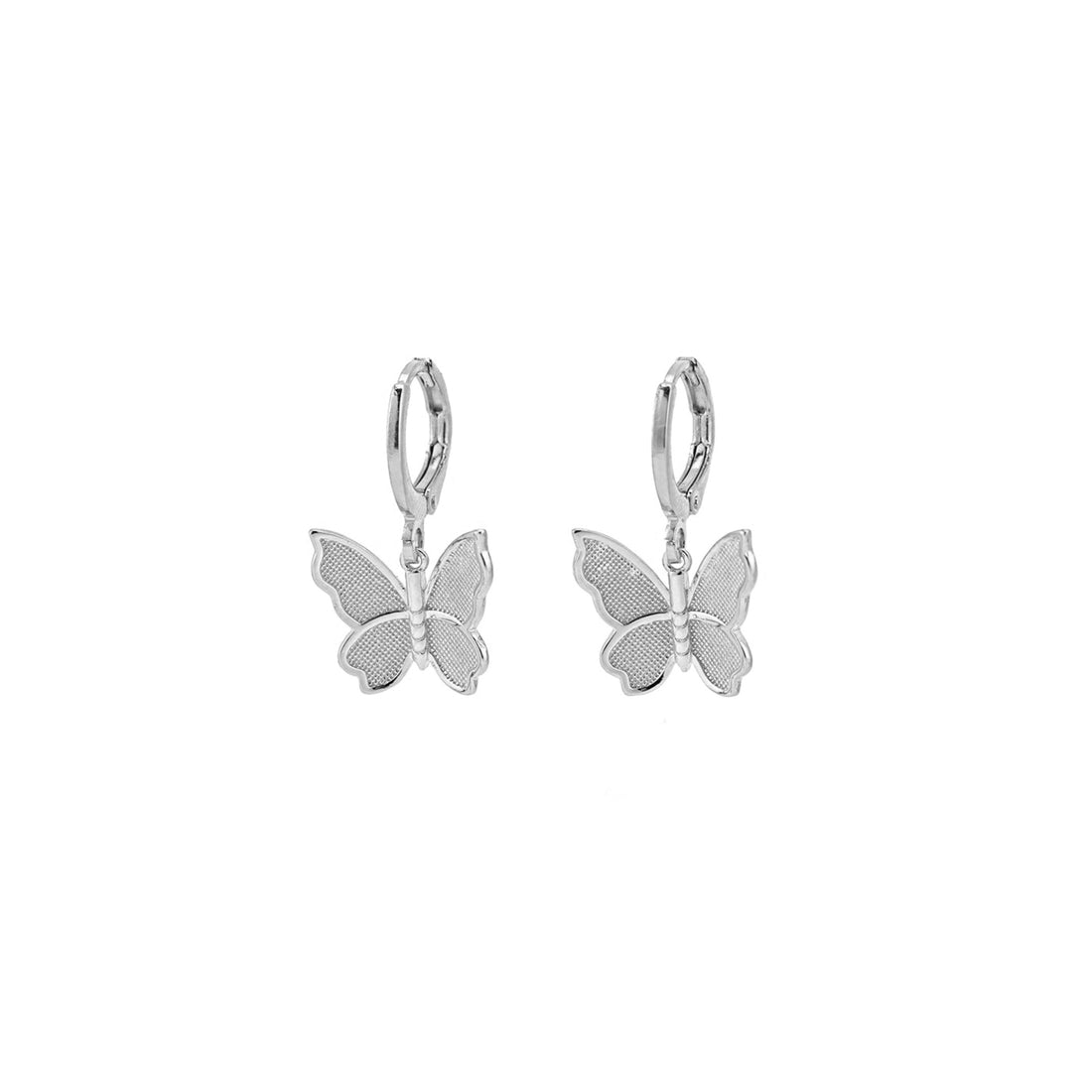 Butterfly Huggies Hoop Earrings | Sterling Silver