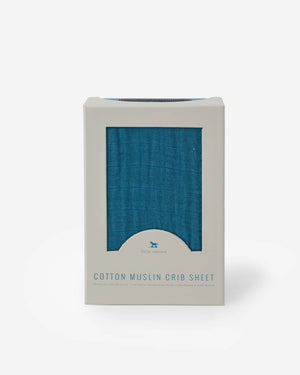 Cotton Muslin Crib Sheet | Lake