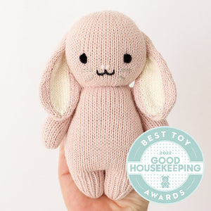 Hand Knit Baby Bunny | Rose
