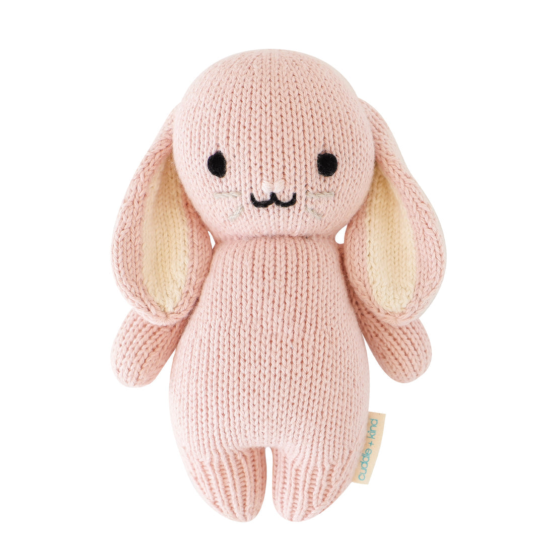 Hand Knit Baby Bunny | Rose