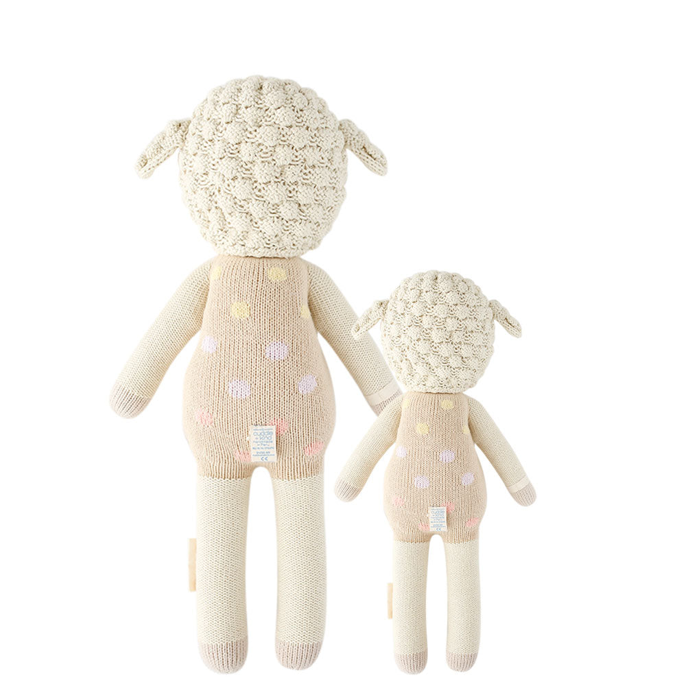 Hand Knit Doll | Lucy the Lamb | Pastel