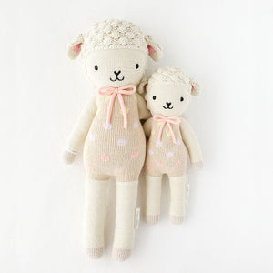 Hand Knit Doll | Lucy the Lamb | Pastel