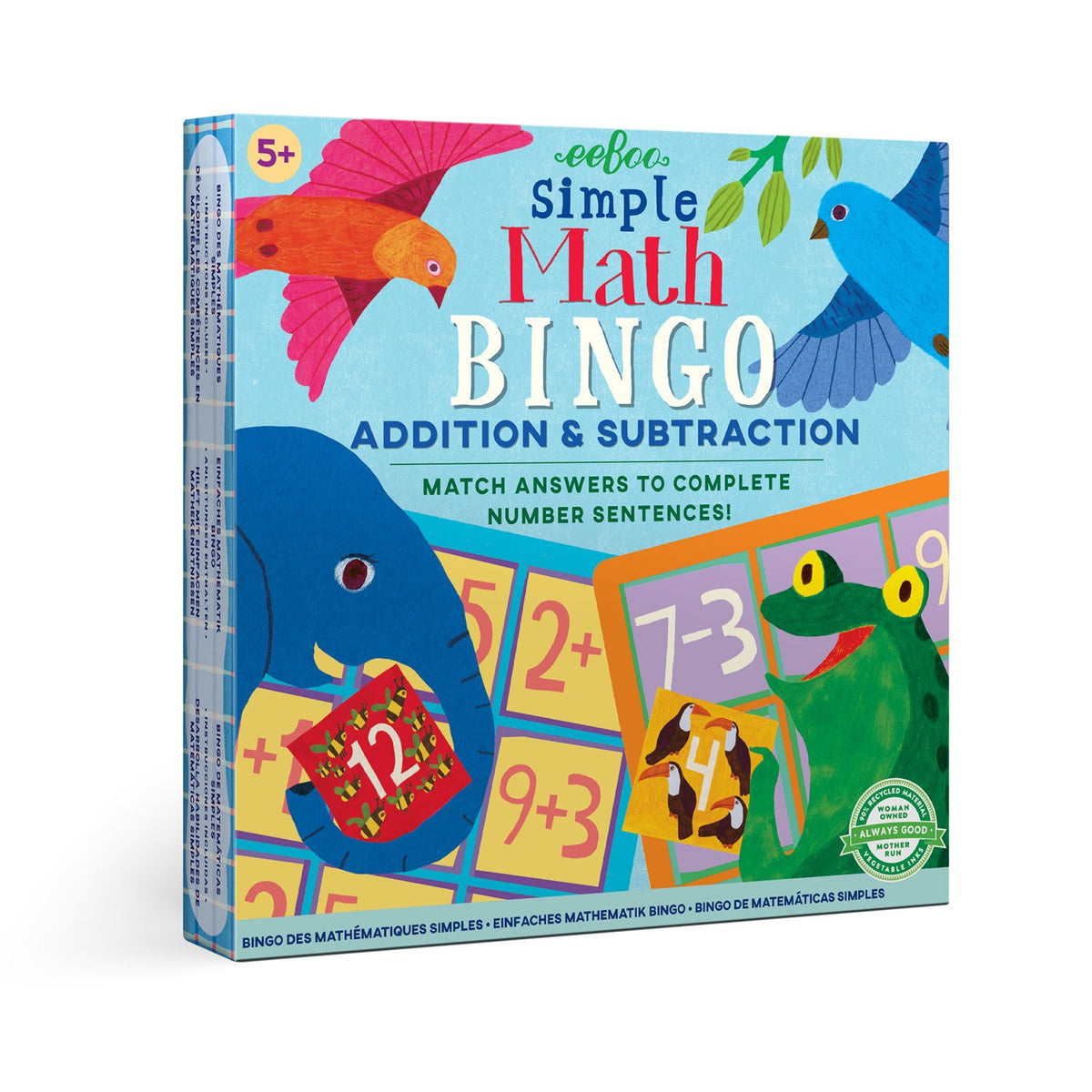 Simple Math Bingo | Addition + Subtraction