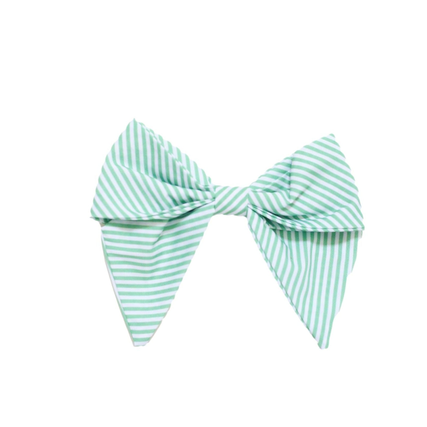 Garden Party | Green Stripe Classic Bow