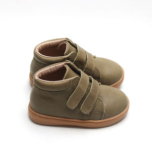 Leather High Top Sneaker | Cactus