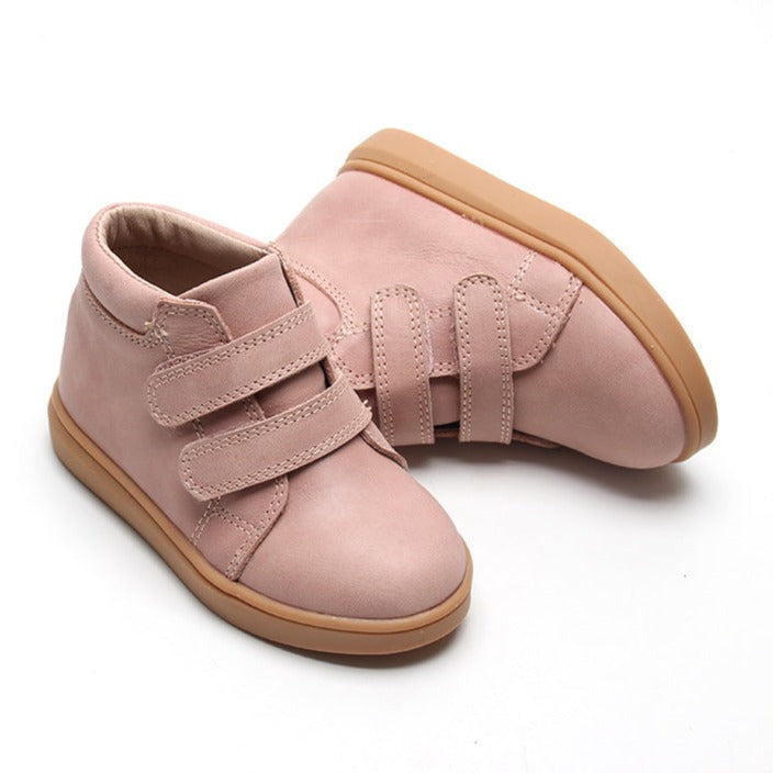 Leather High Top Sneaker | Rose Cloud