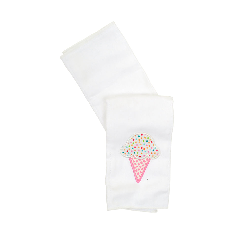 Applique Burp Cloth | Ice Cream
