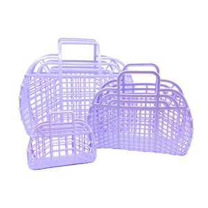 Retro Jelly Basket Large | Assorted Colors