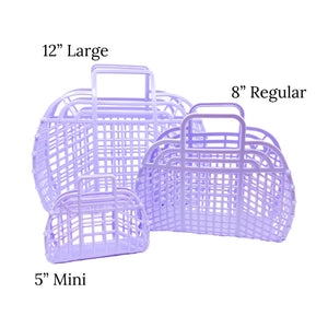 Retro Jelly Basket Medium | Assorted Colors