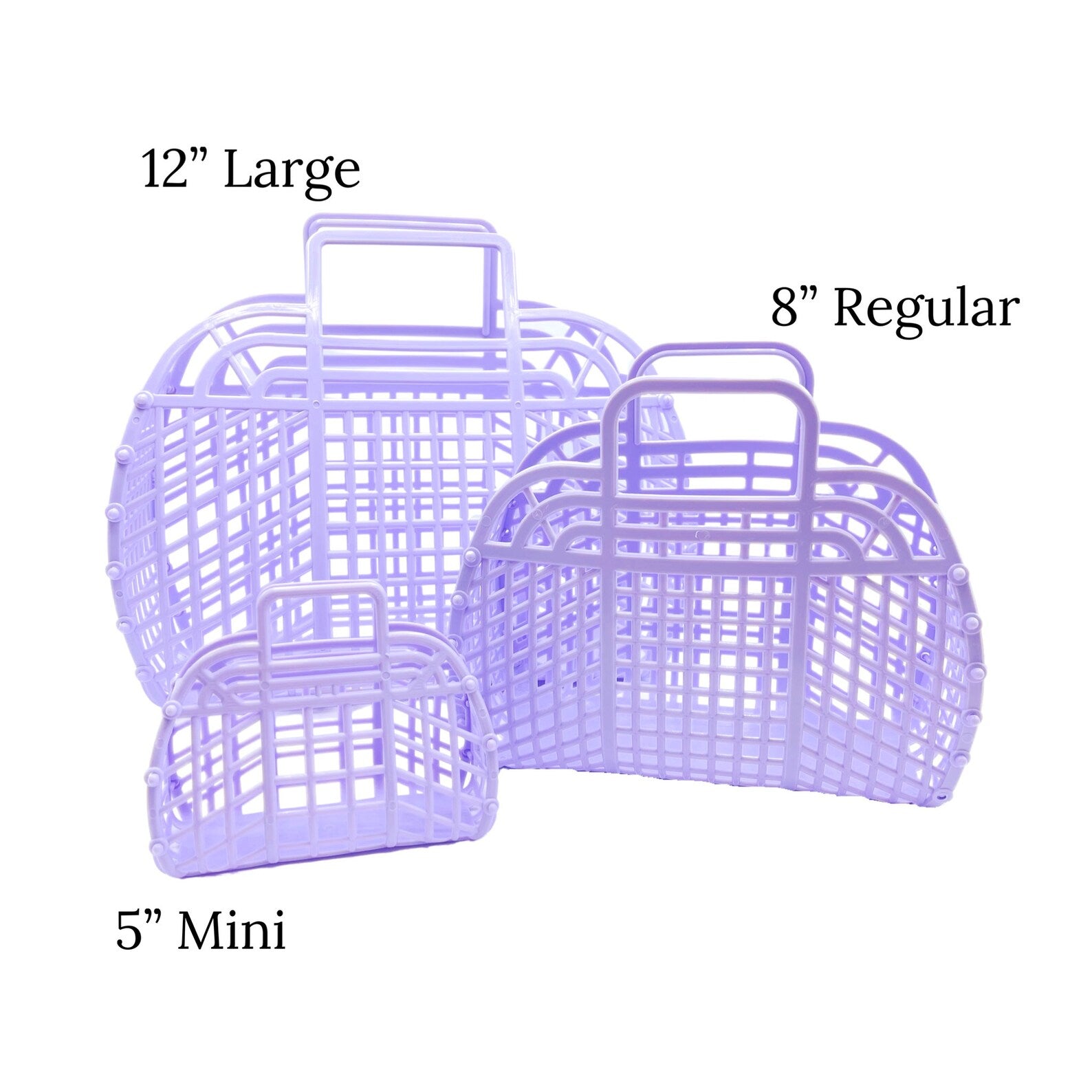 Retro Jelly Basket Large | Assorted Colors