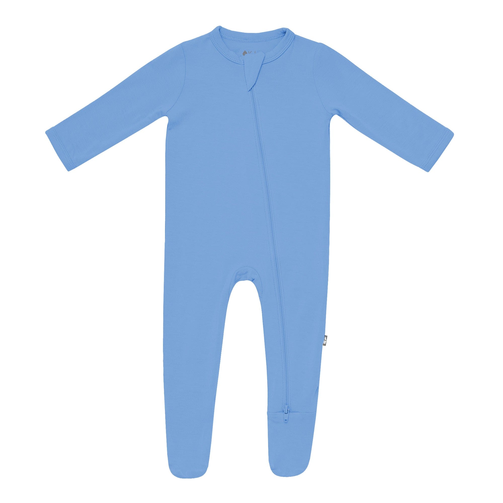 Bamboo Zippered Footie | Periwinkle