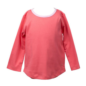 Long Sleeve Scoop Neck Shirt | Flamingo