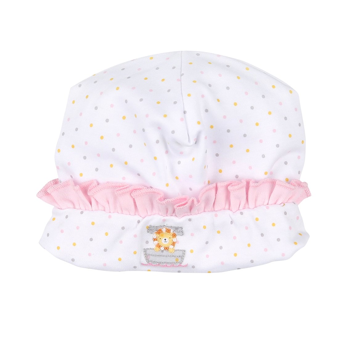 Two by Two Embroidered Ruffle Hat | Pink