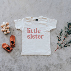 Little Sister Organic Bodysuit or T-Shirt | Assorted Colors
