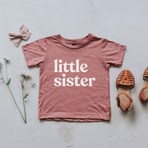 Little Sister Organic Bodysuit or T-Shirt | Assorted Colors
