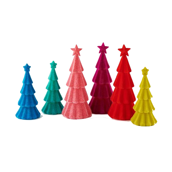 Giant 30" Flocked Tree | Assorted Colors