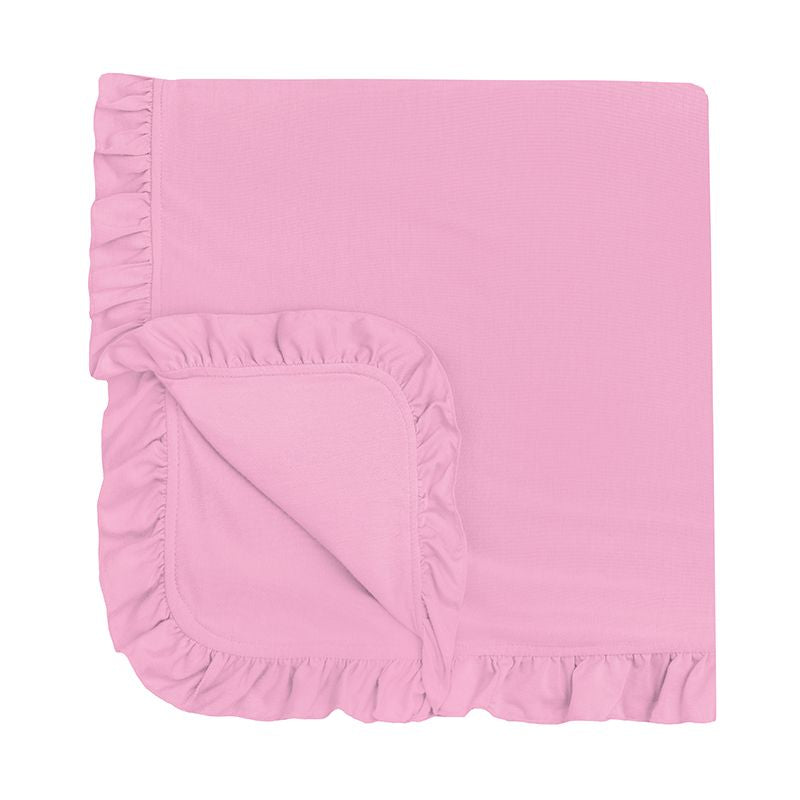 Ruffle Stroller Blanket | Cotton Candy