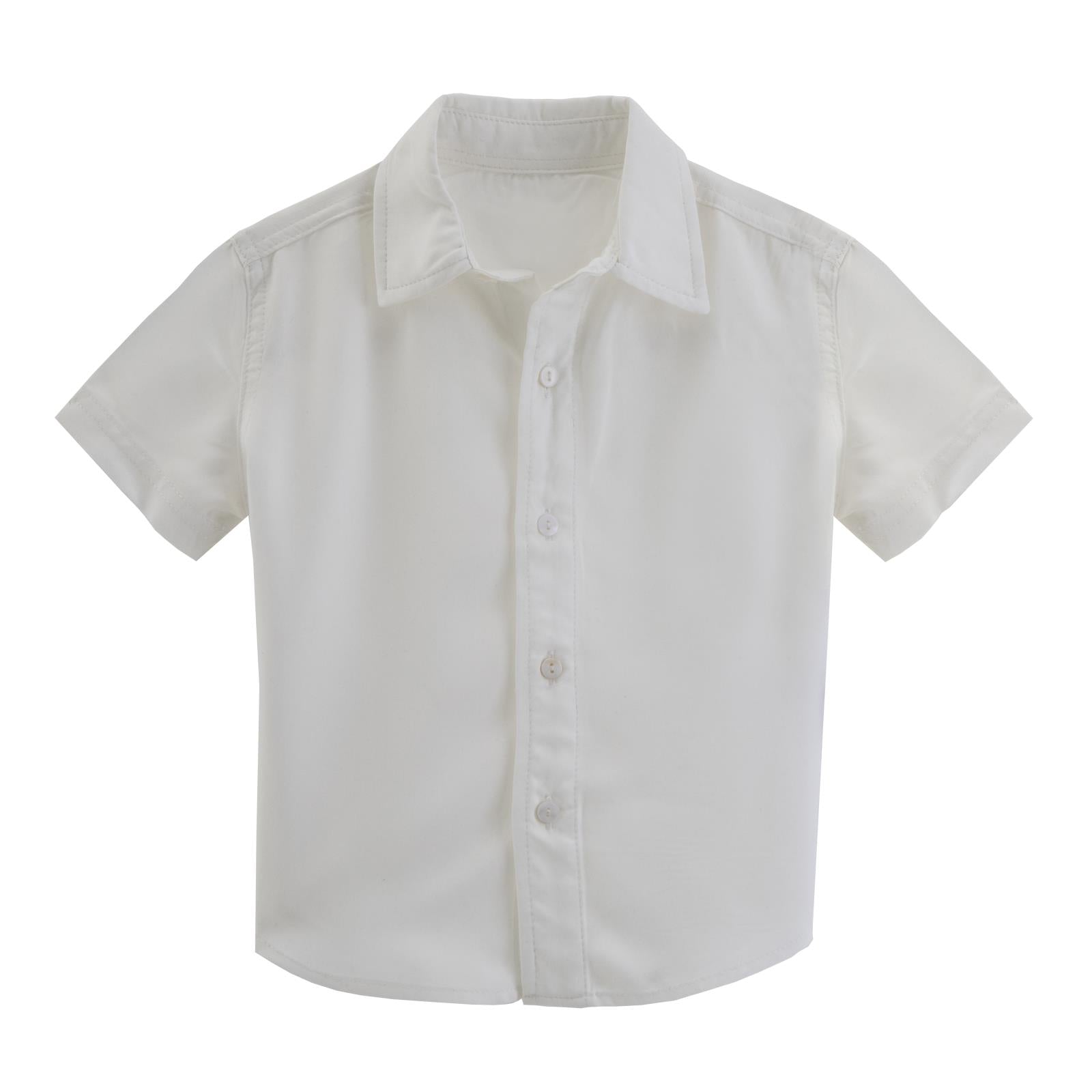 Short Sleeve Woven Button Down Shirt | Natural