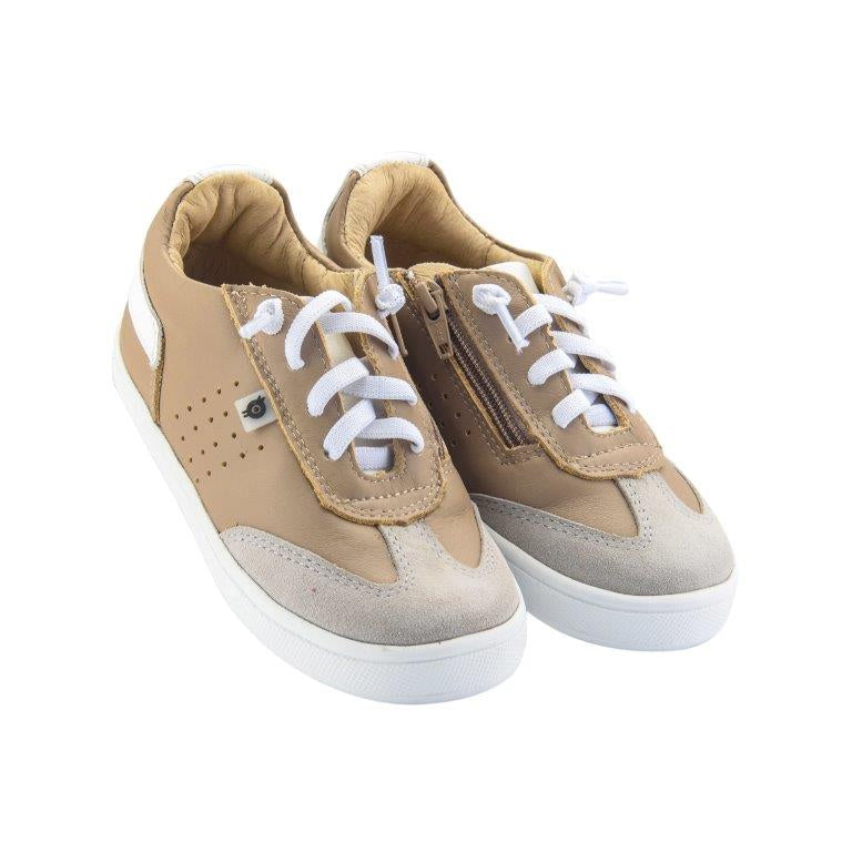 Byron Bay Leather Sneaker | Taupe Snow